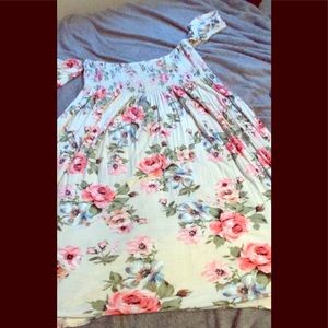 White Dress with flowers